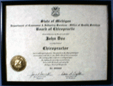 State of Michigan Wall Certificates Products